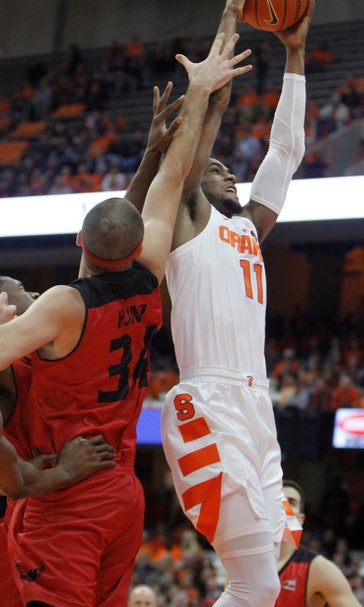 Brissett scores 20, No. 16 Syracuse beats E Washington 66-34